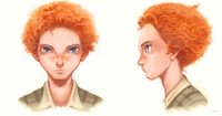 Testing dapper Victor: curly head