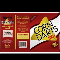 Corn Darts Packaging Label
