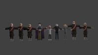 Henchmen lineup with cast