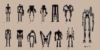 security robot - silhouettes