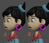 Ellie mouth paintover