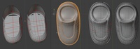 Rex shoe, wip - retopo