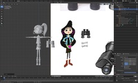 Blocked Binoculars to Ellie, scale comparison