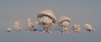 Press Character Turntable - Sprites & Animals (Wire)