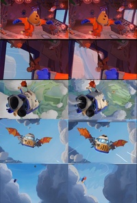 Falling sequence paintovers