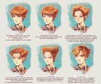 Testing dapper Victor: ginger hair & face styles