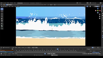 (Anim) 05 Wave by Andrey Buniakov (Ghibli recreation)