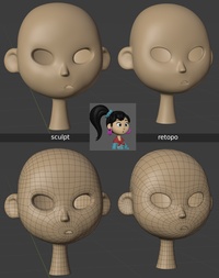 Ellie 'mouth_uu' shape key - retopo