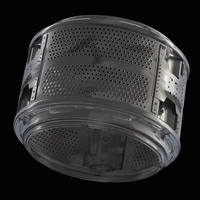 Worn-down washing machine drum