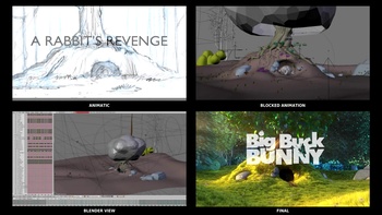 Big Buck Bunny Quadsplit