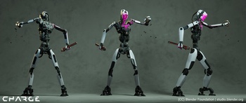 Damaged Security Bot Turnaround