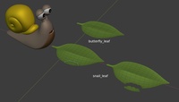 Snail leaf - model