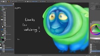 Sarah's caterpillar painting in timelapse