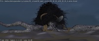Franck pushes the branch, near-final animation