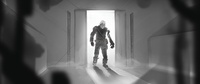 Einar - silhouette, door shot