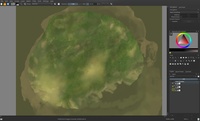 Island texture painting