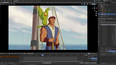 (Anim) 01 Pirate by Sergi Miranda.blend for 2.83 or above