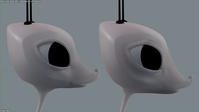Tara's new face, side view