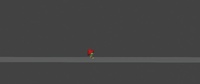 sprite running in world space