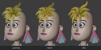 Victoria hair, bangs - alt shape key - reshape