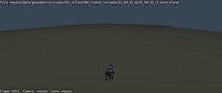 Franck runs, without fur or camera movement