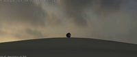 Franck runs down the hill