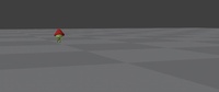 sprite evil running fast (world space)