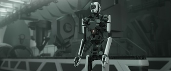 security robot - factory test render
