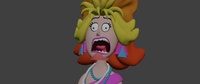 Victoria facial pose: scream