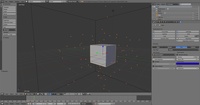 Colored smoke through particles