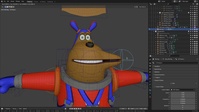 Dog Face Rig: Teeth toggle & lattices