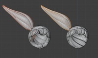 Ellie hair, interior - retopo