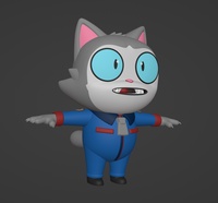 cat without goggles