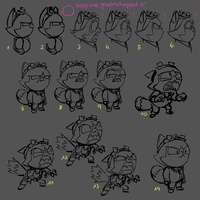 Cat Expressions Drawovers