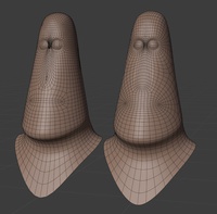 Rex rig helper face mesh - retopo