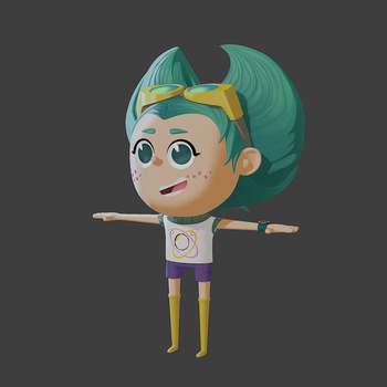 Gabby Shading 2 - Complete Pass & Rigged Facial Shading