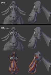 Franck the sheep's face topology