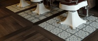 Barbershop floor texturing Closeup