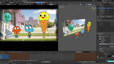 (Anim) Gumbal FanArt by Carlos del Olmo for 2.83 or above