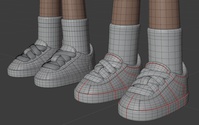 Rex shoes - retopo