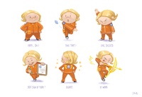 Testing cherubic Victor: kid cartoon style