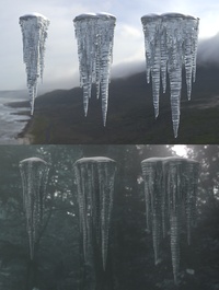 Icicle Assets Material Test 02
