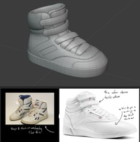 Bloody shoe - model