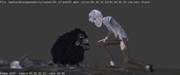 Victor stands up with new hair sims