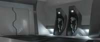 Robot charging bay test