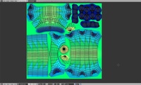 Franck the Caterpillar's body UV mapped
