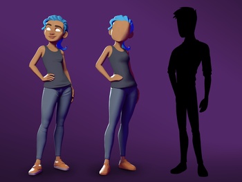 Early character paint over
