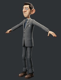 Test render - Agent body fully textured