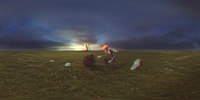 Anaglyph: panorama, near