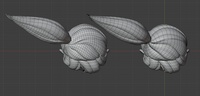 Ellie hair, top - retopo